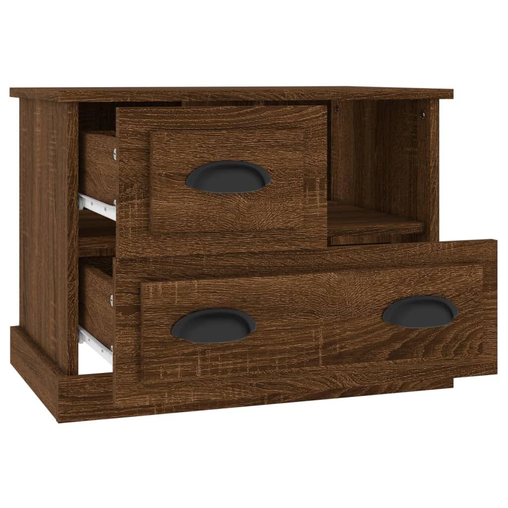 vidaXL Κομοδίνο Καφέ Δρυς 60x39x45 εκ.