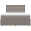 vidaXL &Kappa;&rho;&epsilon;&beta;ά&tau;&iota; Boxspring &mu;&epsilon; &Sigma;&tau;&rho;ώ&mu;&alpha; Taupe 180x200 &epsilon;&kappa;. &Upsilon;&phi;&alpha;&sigma;&mu;ά&tau;&iota;&nu;&omicron;
