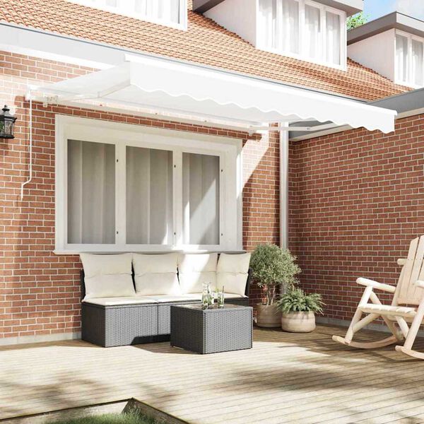 vidaXL Σκηνίτσα Αναδιπλούμενη Λευκό 350 x 200 cm