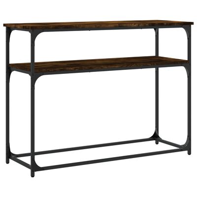 vidaXL Τραπέζι Κονσόλα Καπνιστή Δρυς 100x35,5x75 εκ. Επεξεργ. Ξύλο