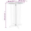 vidaXL Τραπέζι Μπαρ Πτυσσόμενο 90 x 65 x 105 εκ. από Μασίφ Ξύλο Teak
