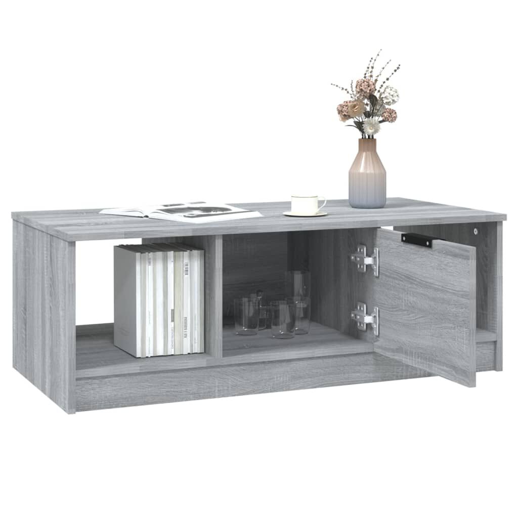 vidaXL Τραπεζάκι Σαλονιού Γκρι Sonoma 102x50x36 εκ. Επεξεργασμένο Ξύλο