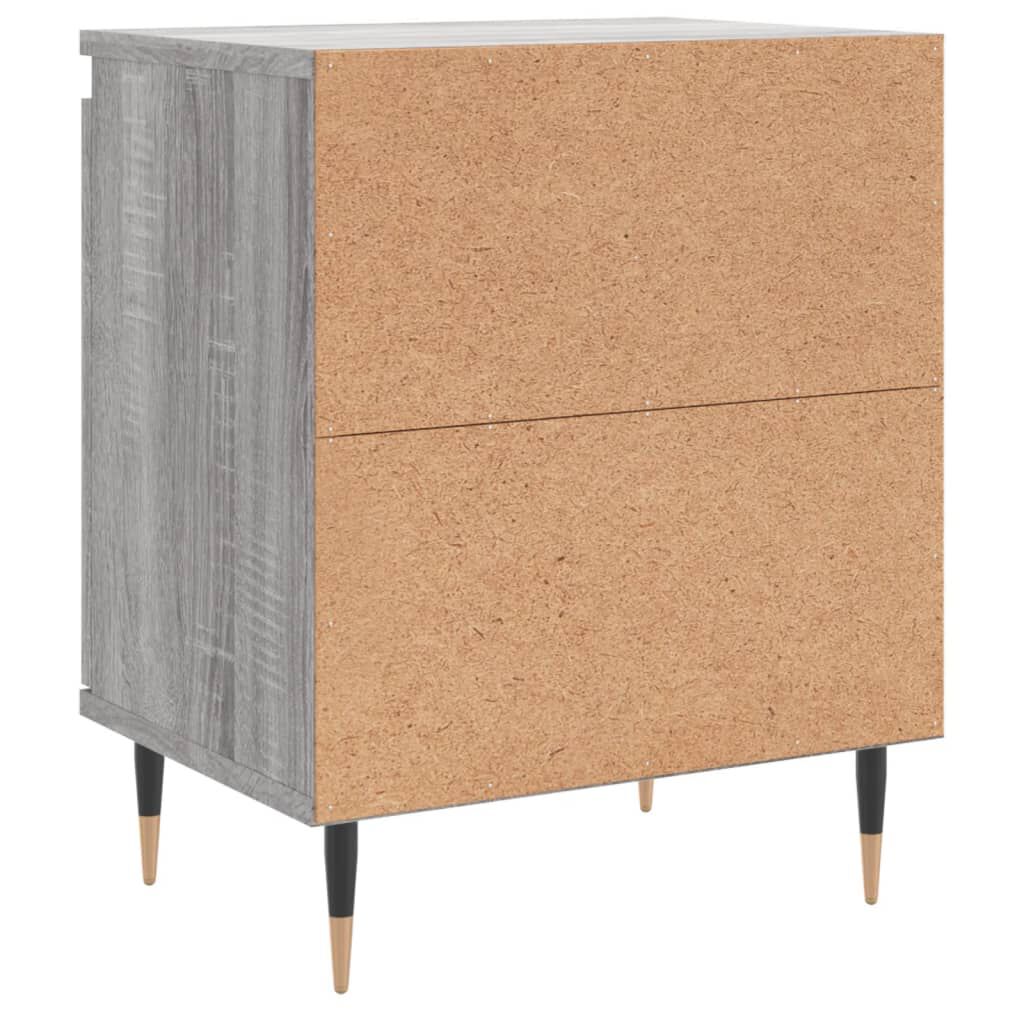 vidaXL Κομοδίνο Sonoma Γκρι 40 x 30 x 50 εκ. από Επεξεργασμένο Ξύλο