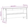 vidaXL Παγκάκι Χολ Λευκό 100 x 28 x 45 εκ. από Μασίφ Ξύλο Πεύκου