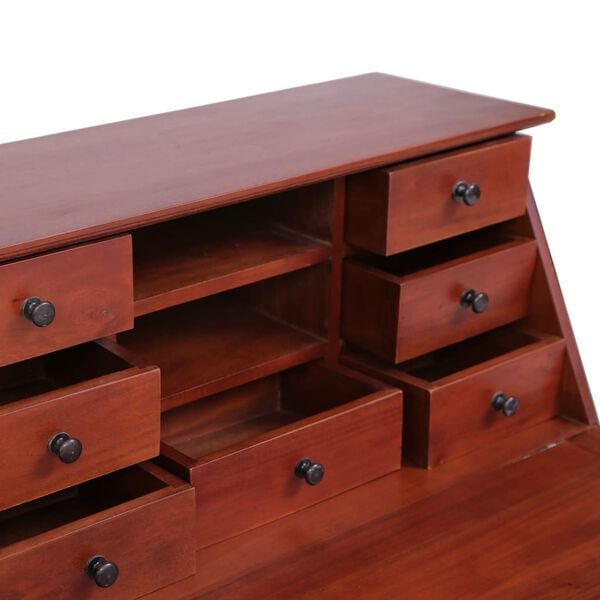 vidaXL Σεκρετέρ Καφέ 78 x 42 x 103 εκ. από Μασίφ Μαόνι