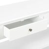 vidaXL Κονσόλα Λευκή 110 x 35 x 80 εκ. από MDF