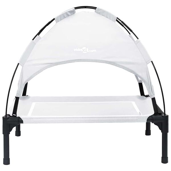 vidaXL Κρεβάτι Σκύλου Ασημί Γκρι s Ατσάλι