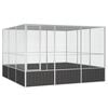 vidaXL &Kappa;&lambda;&omicron;&upsilon;&beta;ί &Pi;&omicron;&upsilon;&lambda;&iota;ώ&nu; &Alpha;&nu;&theta;&rho;&alpha;&kappa;ί 302,5x324,5x211,5 &epsilon;&kappa; &Gamma;&alpha;&lambda;&beta;&alpha;&nu;&iota;&sigma;&mu;έ&nu;&omicron; &Chi;ά&lambda;&upsilon;&beta;&alpha;