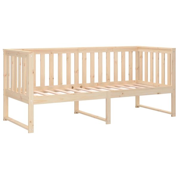 vidaXL Κρεβάτι ημέρας χωρίς στρώμα 75x190 cm Στερεό ξύλο πεύκο