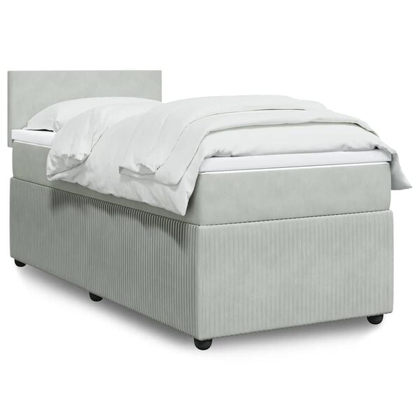 vidaXL &Kappa;&rho;&epsilon;&beta;ά&tau;&iota; Boxspring &mu;&epsilon; &Sigma;&tau;&rho;ώ&mu;&alpha; &Alpha;&nu;&omicron;&iota;&chi;&tau;ό &Gamma;&kappa;&rho;&iota; 80x200 &epsilon;&kappa;. &Beta;&epsilon;&lambda;&omicron;ύ&delta;&iota;&nu;&omicron;