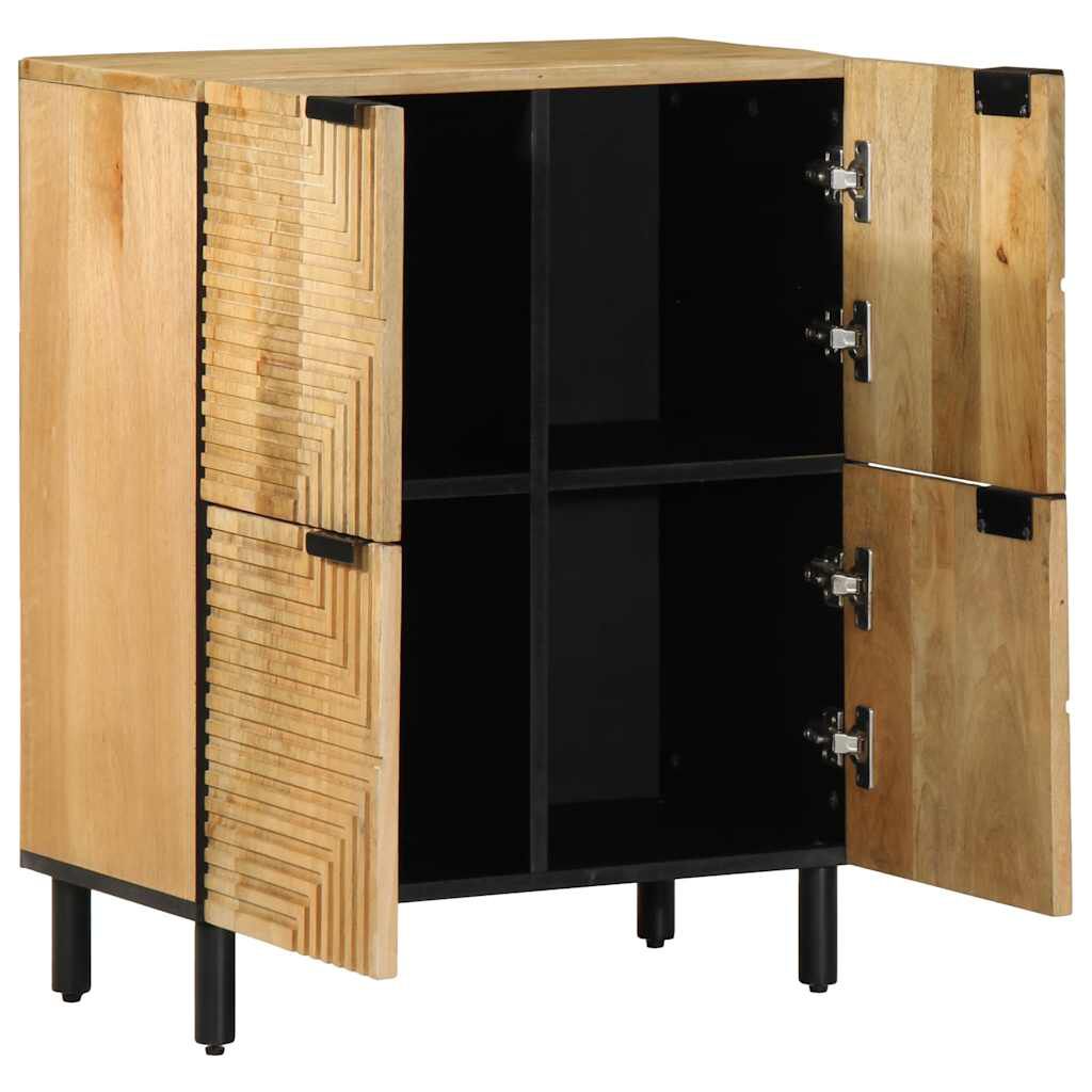 vidaXL Sideboard καφέ 60x33x75 cm μασίφ ξύλο Mango