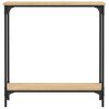 vidaXL Κονσόλα Τραπεζιού Sonoma Δρυς 75 x 22,5 x 75 εκ. από Τεχνητό Ξύλο