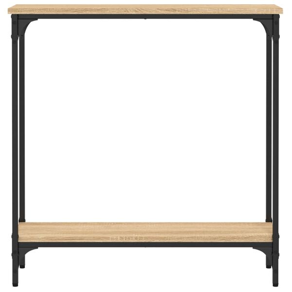 vidaXL Κονσόλα Τραπεζιού Sonoma Δρυς 75 x 22,5 x 75 εκ. από Τεχνητό Ξύλο