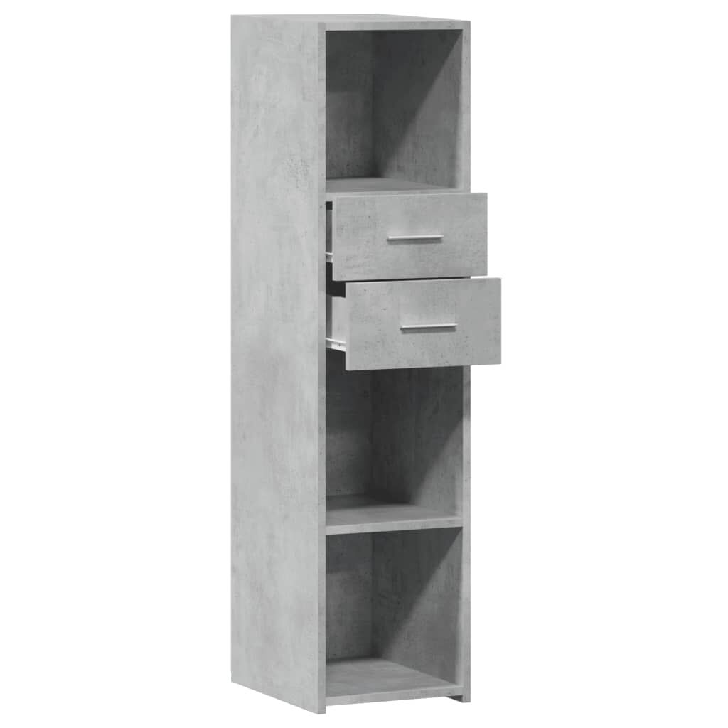 vidaXL Ντουλάπι Γκρι Σκυρ. 30x42,5x124 εκ. από Επεξεργασμένο Ξύλο