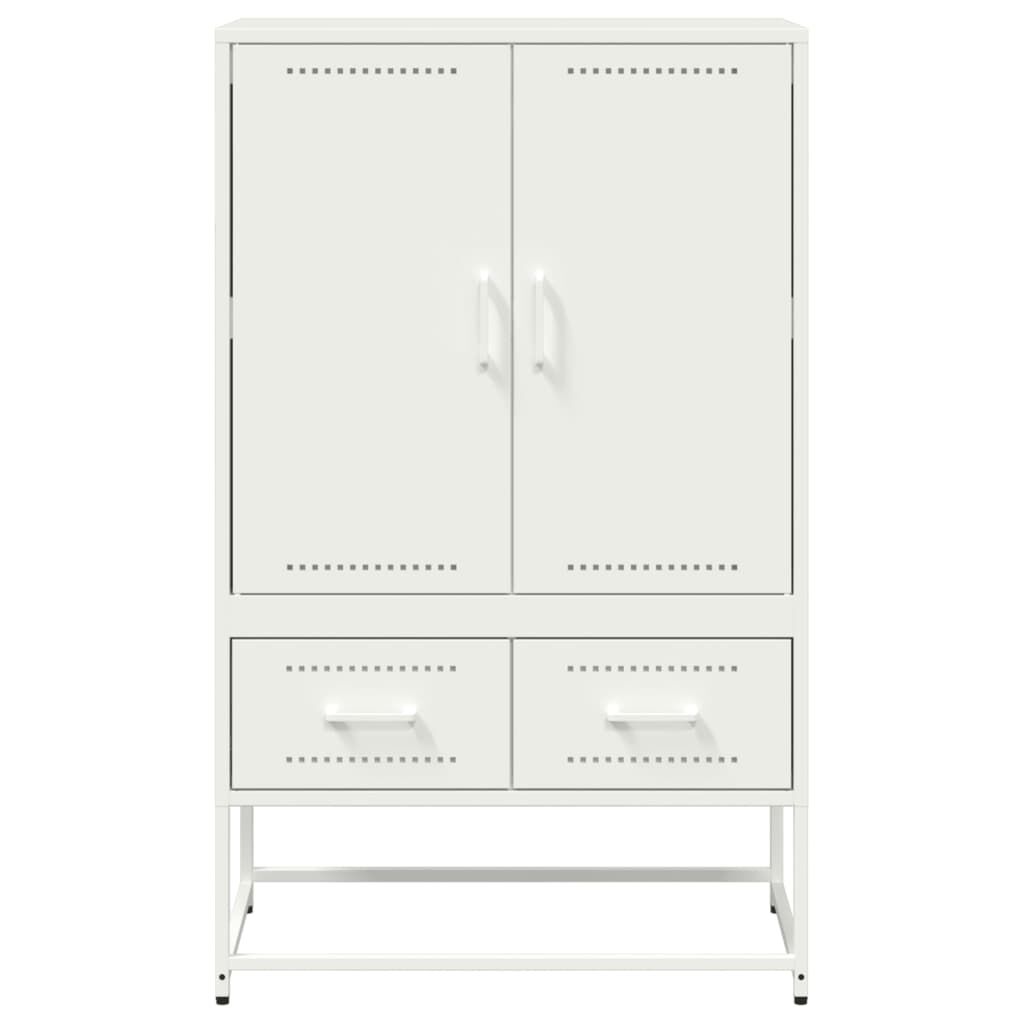 vidaXL Ντουλάπι Λευκό 68x39x111,5 εκ. από Χάλυβα