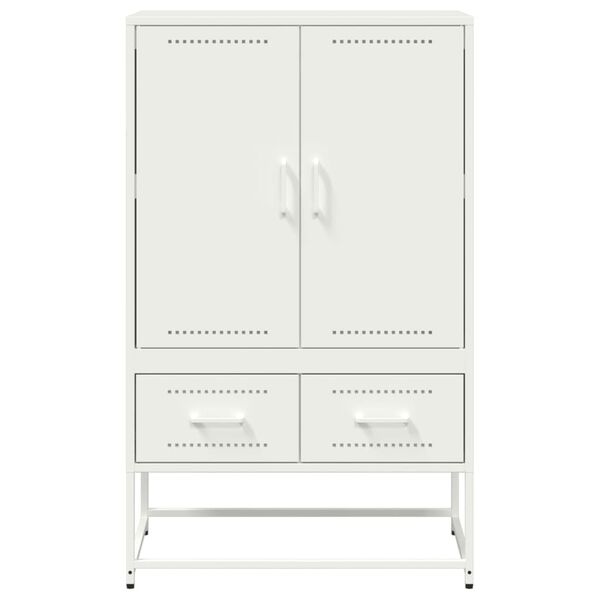 vidaXL Ντουλάπι Λευκό 68x39x111,5 εκ. από Χάλυβα