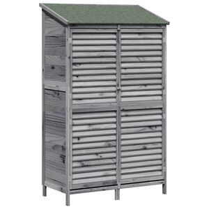 vidaXL &Alpha;&pi;&omicron;&theta;ή&kappa;&eta; &Kappa;ή&pi;&omicron;&upsilon; &Gamma;&kappa;&rho;&iota; 106 x 56 x 176,5 &epsilon;&kappa; &Sigma;&tau;&epsilon;&rho;&epsilon;ό &Xi;ύ&lambda;&omicron; &Pi;&epsilon;ύ&kappa;&omicron;&upsilon;