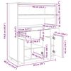 vidaXL Ντουλάπι 89 x 40 x 116,5 εκ. από Μασίφ Ξύλο Πεύκου