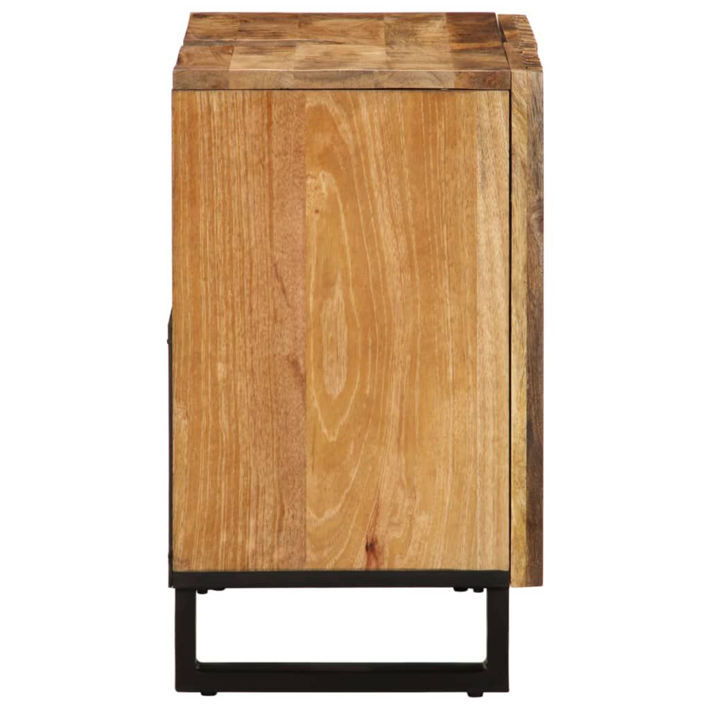 vidaXL Ντουλάπι Νιπτήρα 62x34x58 εκ. από Μασίφ Ακατέργαστο Ξύλο Μάνγκο