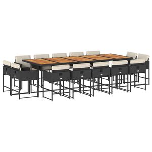 vidaXL &Sigma;&epsilon;&tau; &Tau;&rho;&alpha;&pi;&epsilon;&zeta;&alpha;&rho;ί&alpha;&sigmaf; &Kappa;ή&pi;&omicron;&upsilon; 15 &tau;&epsilon;&mu; &Mu;&alpha;ύ&rho;&omicron; &alpha;&pi;ό &Sigma;&upsilon;&nu;&theta;. &Rho;&alpha;&tau;ά&nu; &mu;&epsilon; &Mu;&alpha;&xi;&iota;&lambda;ά&rho;&iota;&alpha;