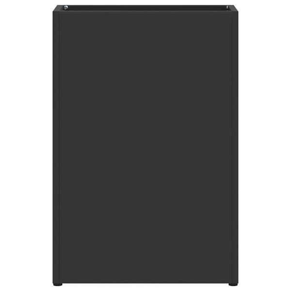 vidaXL Σχέδιο & βάση αποθήκευσης Μαύρο 28 x 12 x 41 εκ Ατσάλι