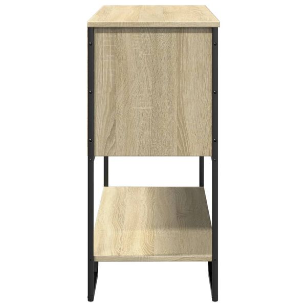 vidaXL Τραπέζι Κονσόλα Sonoma Δρυς 100x35x74,5 εκ. Επεξεργασμένο Ξύλο