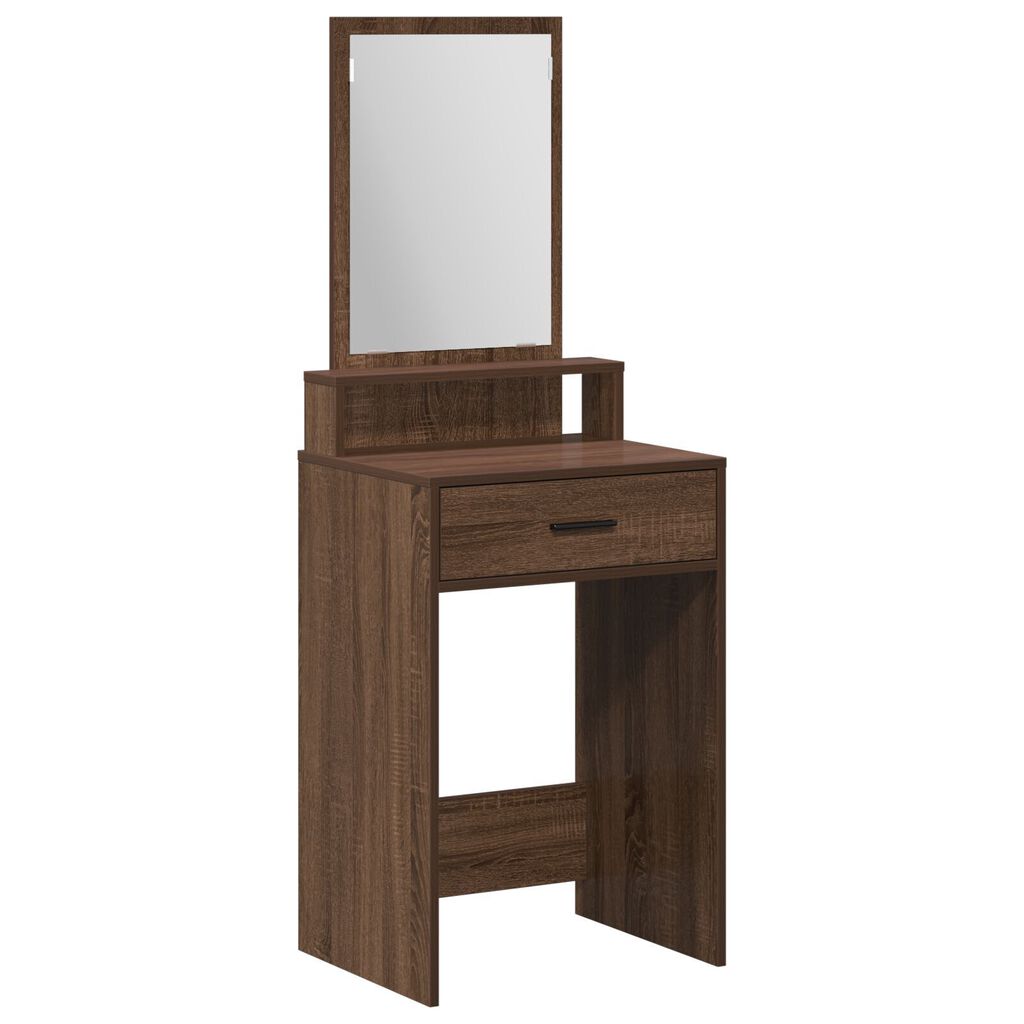 vidaXL Καφετί Επιτραπέζιο με Συρτάρια 50x41x140 εκ