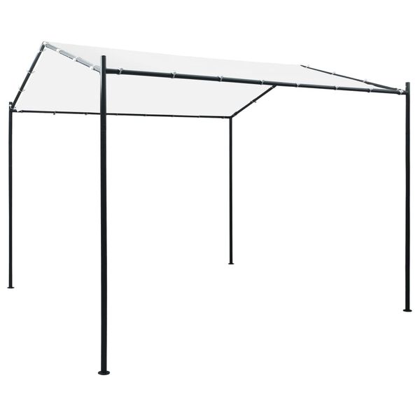 vidaXL Κιόσκι Λευκό 3 x 3 x 2,6 μ. 180 γρ./μ²