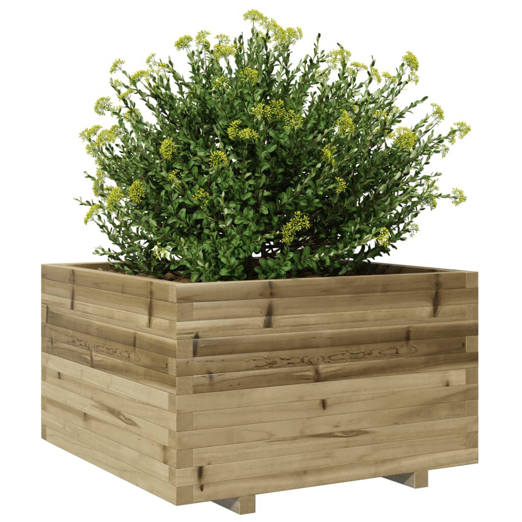 vidaXL Ζαρντινιέρα Κήπου 80x80x49,5 εκ. από Εμποτισμένο Ξύλο Πεύκου