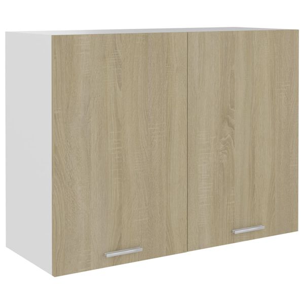 vidaXL Ντουλάπι Κρεμαστό Sonoma Δρυς 80 x 31 x 60 εκ. από Επεξ. Ξύλο