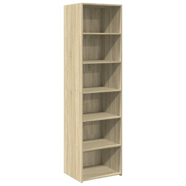 vidaXL Ντουλάπι Sonoma δρυς 50x41x185 εκ. από Επεξεργασμένο Ξύλο