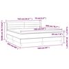 vidaXL &Kappa;&rho;&epsilon;&beta;ά&tau;&iota; Boxspring &mu;&epsilon; &Sigma;&tau;&rho;ώ&mu;&alpha; &Sigma;&kappa;&omicron;ύ&rho;&omicron; &Pi;&rho;ά&sigma;&iota;&nu;&omicron; 160x200&epsilon;&kappa;. &Beta;&epsilon;&lambda;&omicron;ύ&delta;&iota;&nu;&omicron;