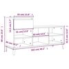 vidaXL Παπουτσοθήκη Sonoma Δρυς 102x36x60 εκ. από Επεξεργασμένο Ξύλο