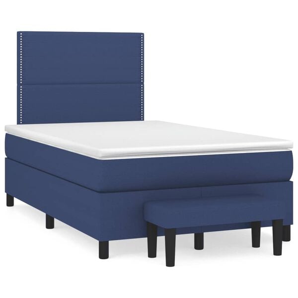 vidaXL &Kappa;&rho;&epsilon;&beta;ά&tau;&iota; Boxspring &mu;&epsilon; &Sigma;&tau;&rho;ώ&mu;&alpha; &Mu;&pi;&lambda;&epsilon; 120x190 &epsilon;&kappa;. &Upsilon;&phi;&alpha;&sigma;&mu;ά&tau;&iota;&nu;&omicron;