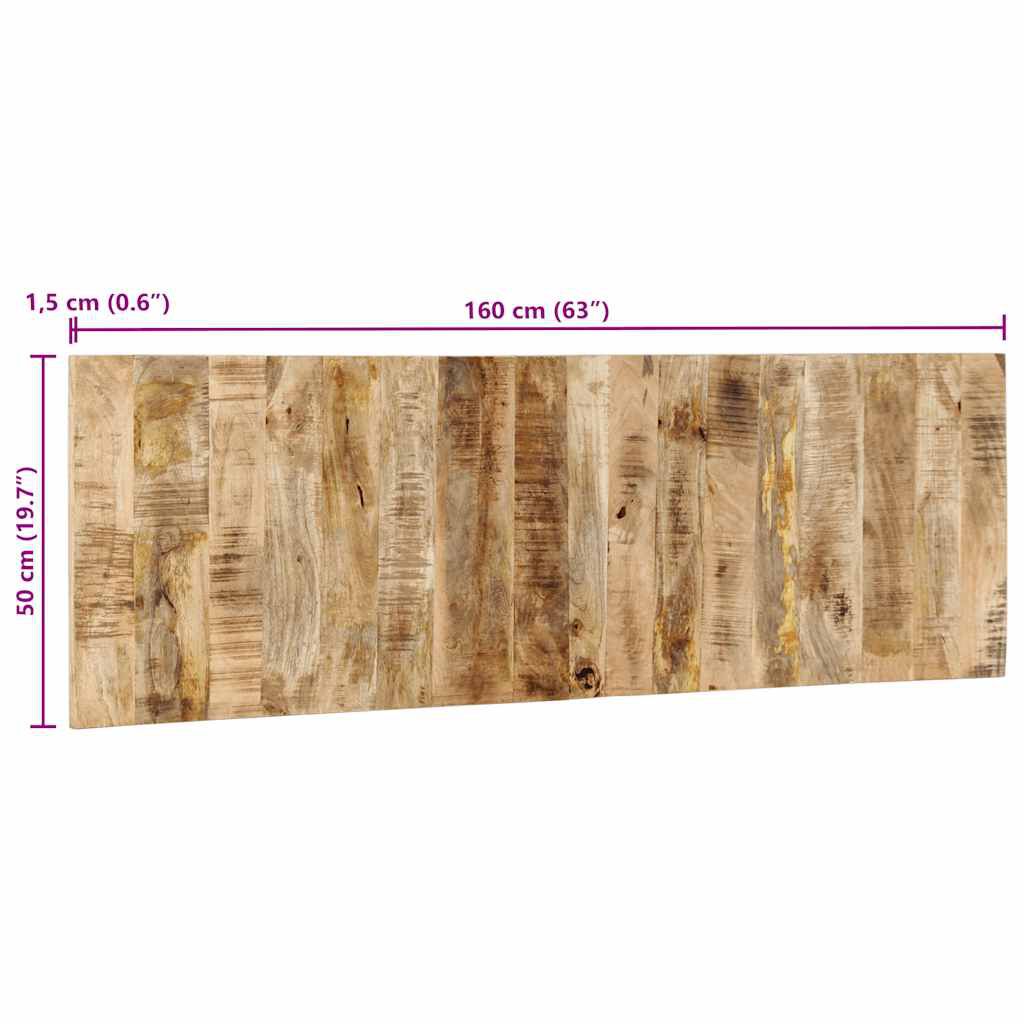 vidaXL κεφαλάρι 160 cm μασίφ ακατέργαστο ξύλο Mango