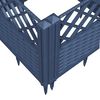 vidaXL Ζαρντινιέρα με Πασσάλους Μπλε Γκρι 43,5x43,5x43,5 εκ. Πολυπροπυλένιο