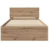 vidaXL Σκελετός Κρεβατιού Artisan Oak 100 x 200 cm Επεξεργασμένο ξύλο