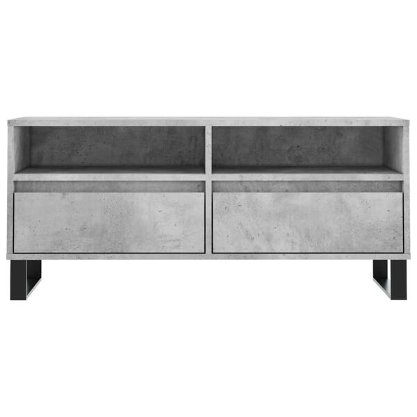vidaXL Έπιπλο Τηλεόρασης Γκρι Σκυρ. 100 x 34,5 x 44,5 εκ. Επεξ. Ξύλο