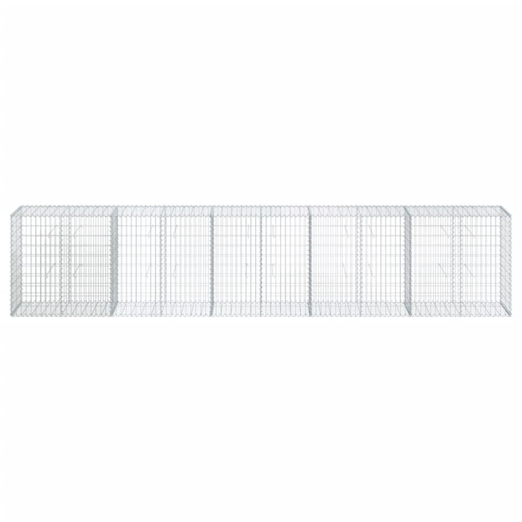 vidaXL Συρματοκιβώτιο με Κάλυμμα 500x50x100εκ. από Γαλβανισμένο Χάλυβα