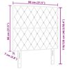 vidaXL Βελούδινο Κεφαλάρι Argyle Σκούρο πράσινο 80 cm Βελούδο