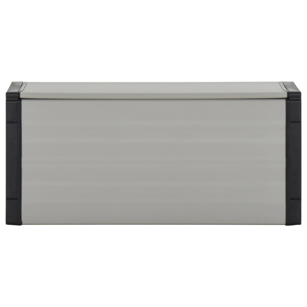 vidaXL Κάδος Απορριμάτων Κήπου Γκρι 85 x 34 x 40 εκ.