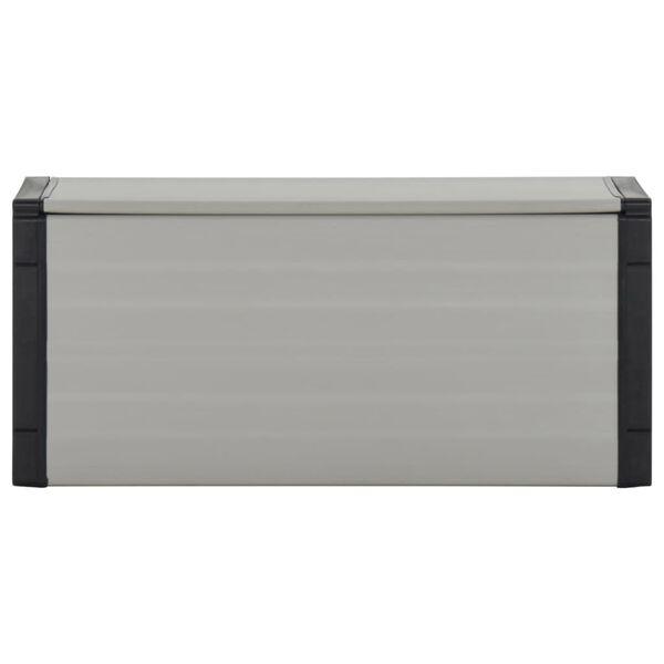 vidaXL Κάδος Απορριμάτων Κήπου Γκρι 85 x 34 x 40 εκ.