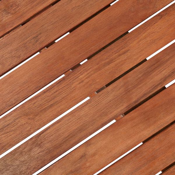vidaXL Τραπέζι Κήπου 120 x 70 x 74 εκ. από Μασίφ Ξύλο Ακακίας