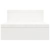 vidaXL Βάση Οθόνης Λευκή (52-101)x22x14 εκ. από Μασίφ Ξύλο Πεύκου