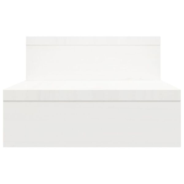 vidaXL Βάση Οθόνης Λευκή (52-101)x22x14 εκ. από Μασίφ Ξύλο Πεύκου