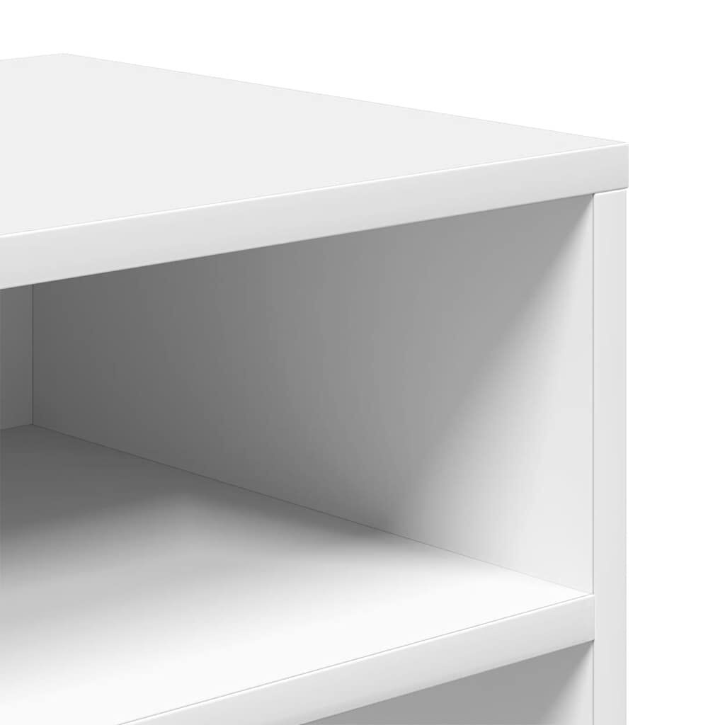 vidaXL Βιβλιοθήκη Λευκή 66x31x80 εκ. από Επεξεργασμένο Ξύλο