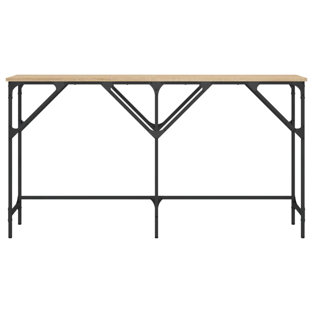 vidaXL Τραπέζι Κονσόλα Sonoma Δρυς 140 x 29 x 75 εκ. Επεξεργ. Ξύλο