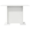 vidaXL Τραπεζαρία Λευκό 110 x 60 x 75 cm Επεξεργασμένο ξύλο