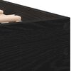 vidaXL Πλαίσιο Κρεβατιού Μαύρη δρυς 90 x 190 cm Επεξεργασμένο ξύλο
