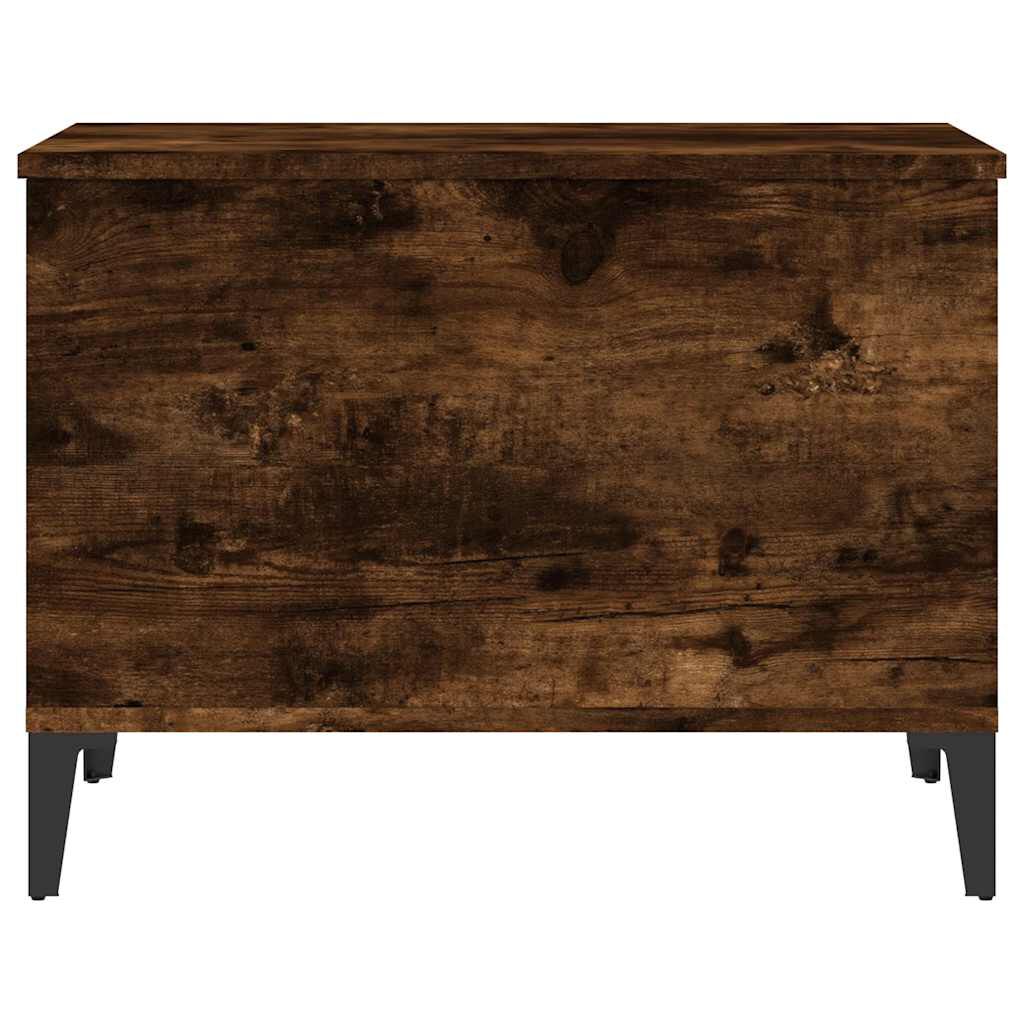 vidaXL Τραπεζάκι Σαλονιού Καπνιστή Δρυς 60x44,5x45 εκ. Επεξ. Ξύλο
